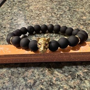 🆕 Men’s Black Obsidian 7” bracelet.